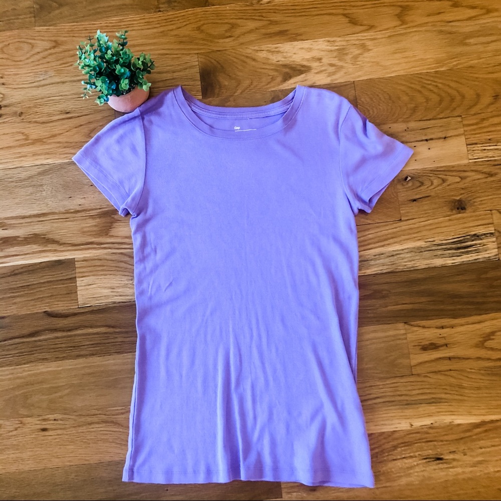Gap The Favorite Crew Purple T-shirt Womens Medium